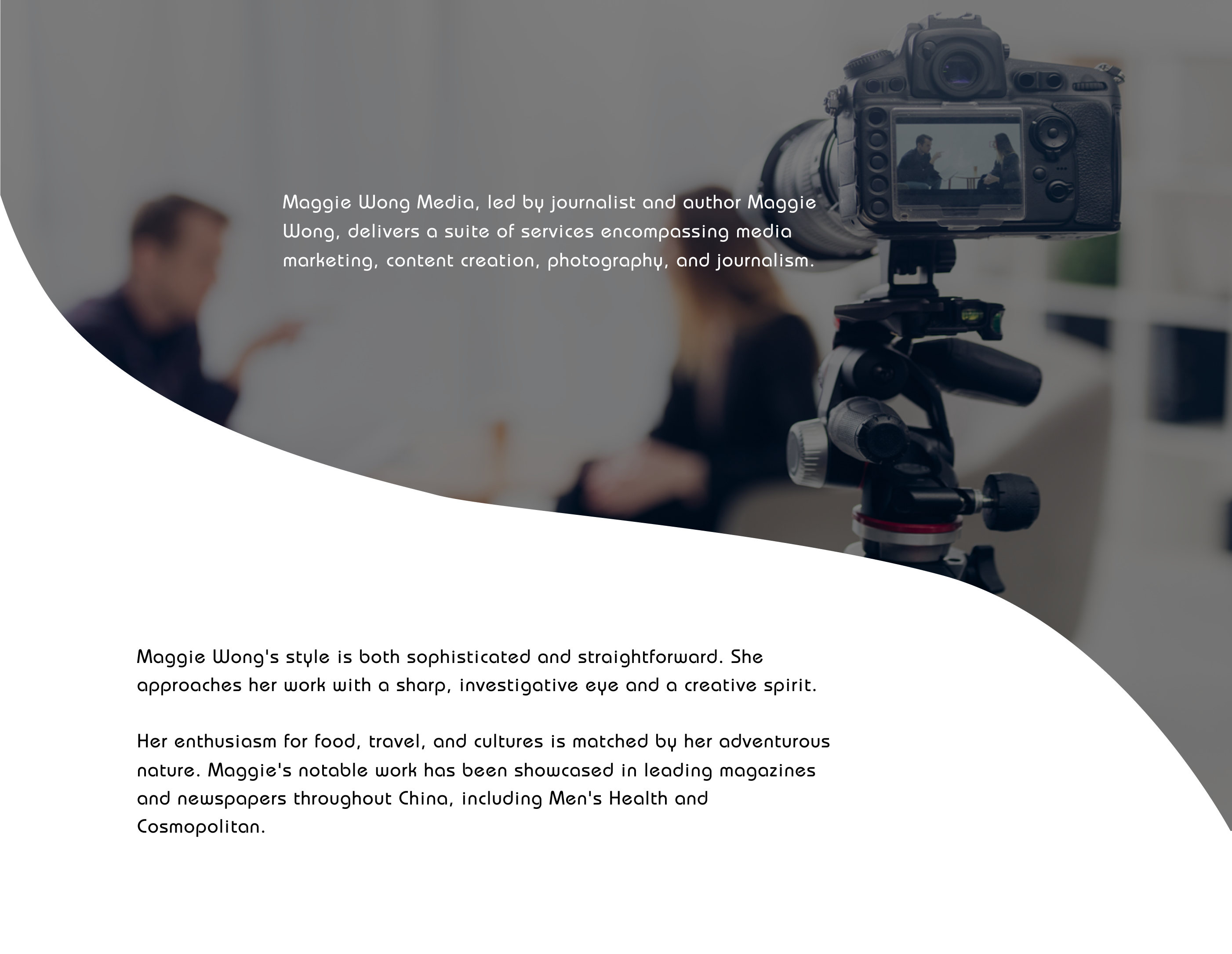 Maggie Wong Media Logo Design Case Study Project About