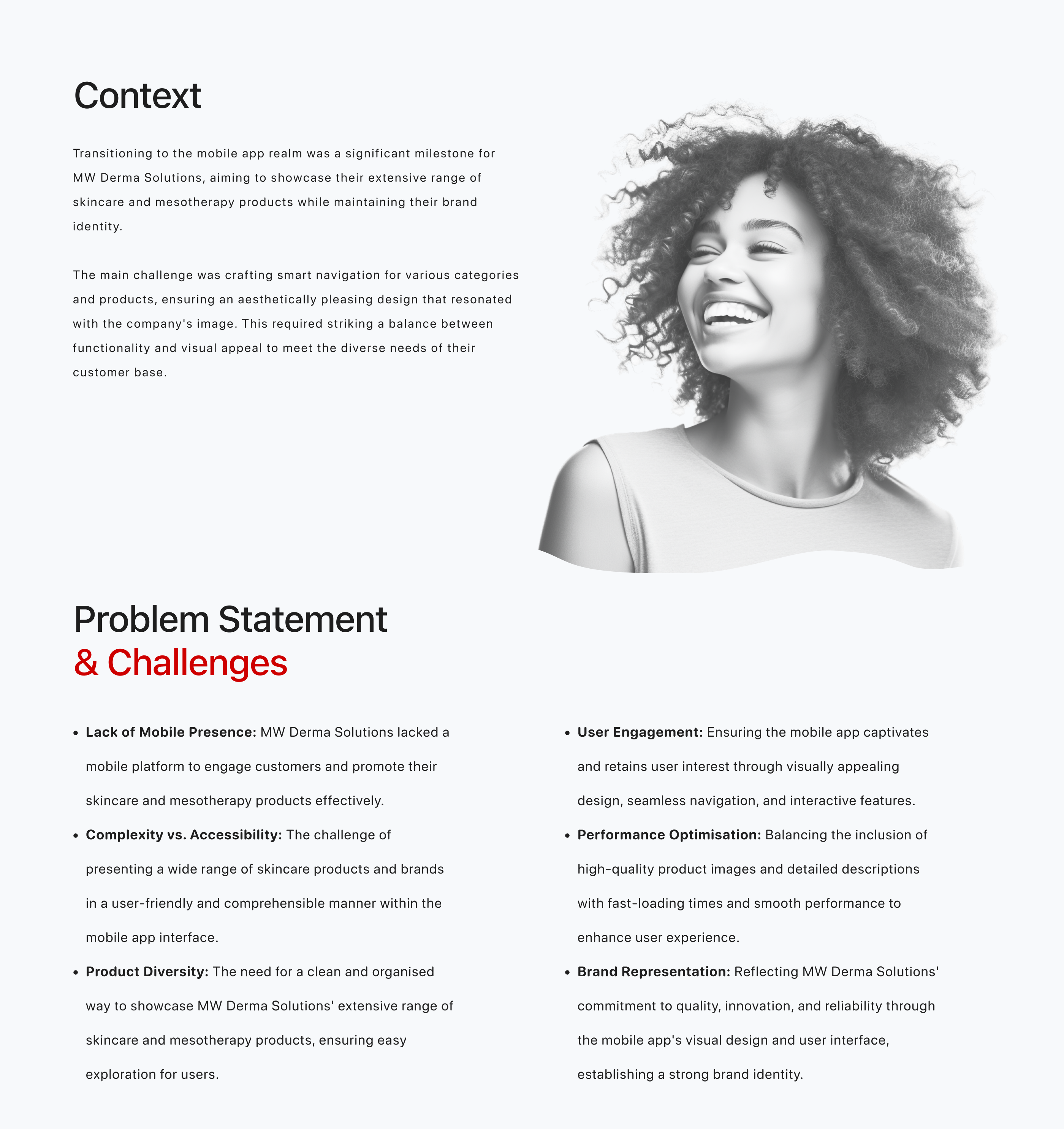 Context UX Desing Case Study MW Derma Solutions by Carsten Warga